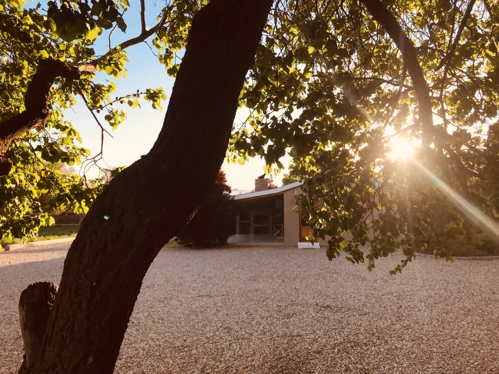 Karoo landscape and mountains from the guesthouse