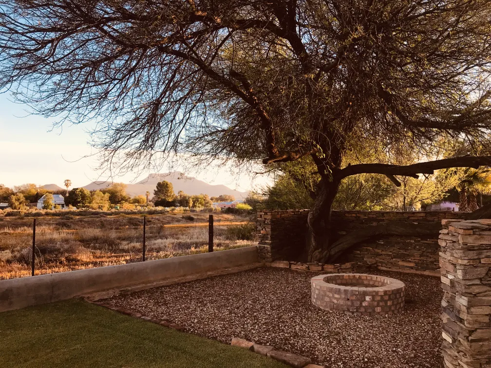 Property grounds with indigenous plants